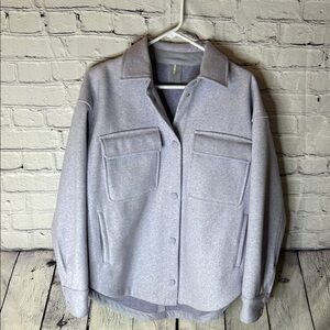 Calia by Carrie Underwood lavender wool blend shaker womens size medium